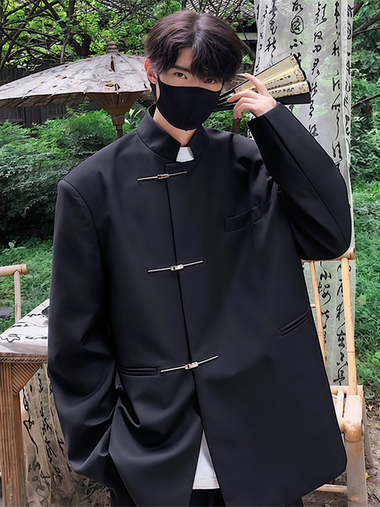 Men'S Formal Wear For Engagement - New Chinese Sle Stand Collar Suit