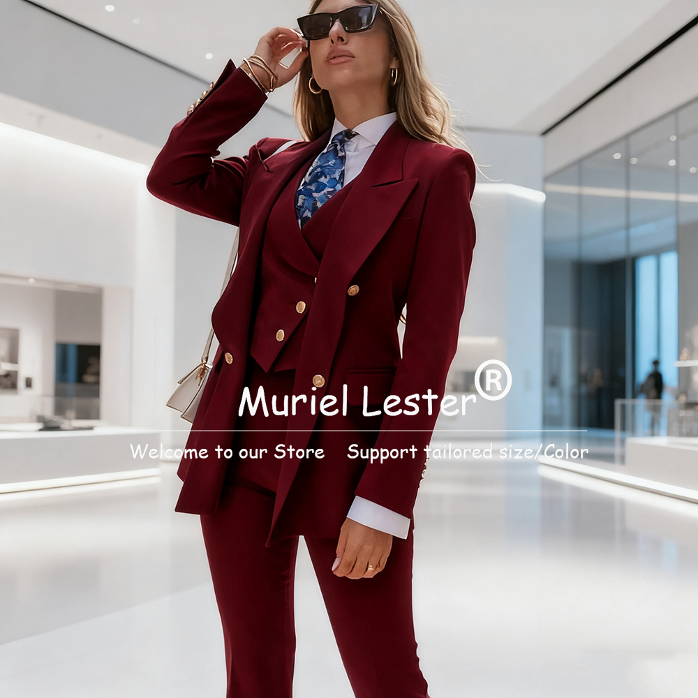 Elegant Blue Women's Suits Dou - Slim Fit Suit Set recension och pris