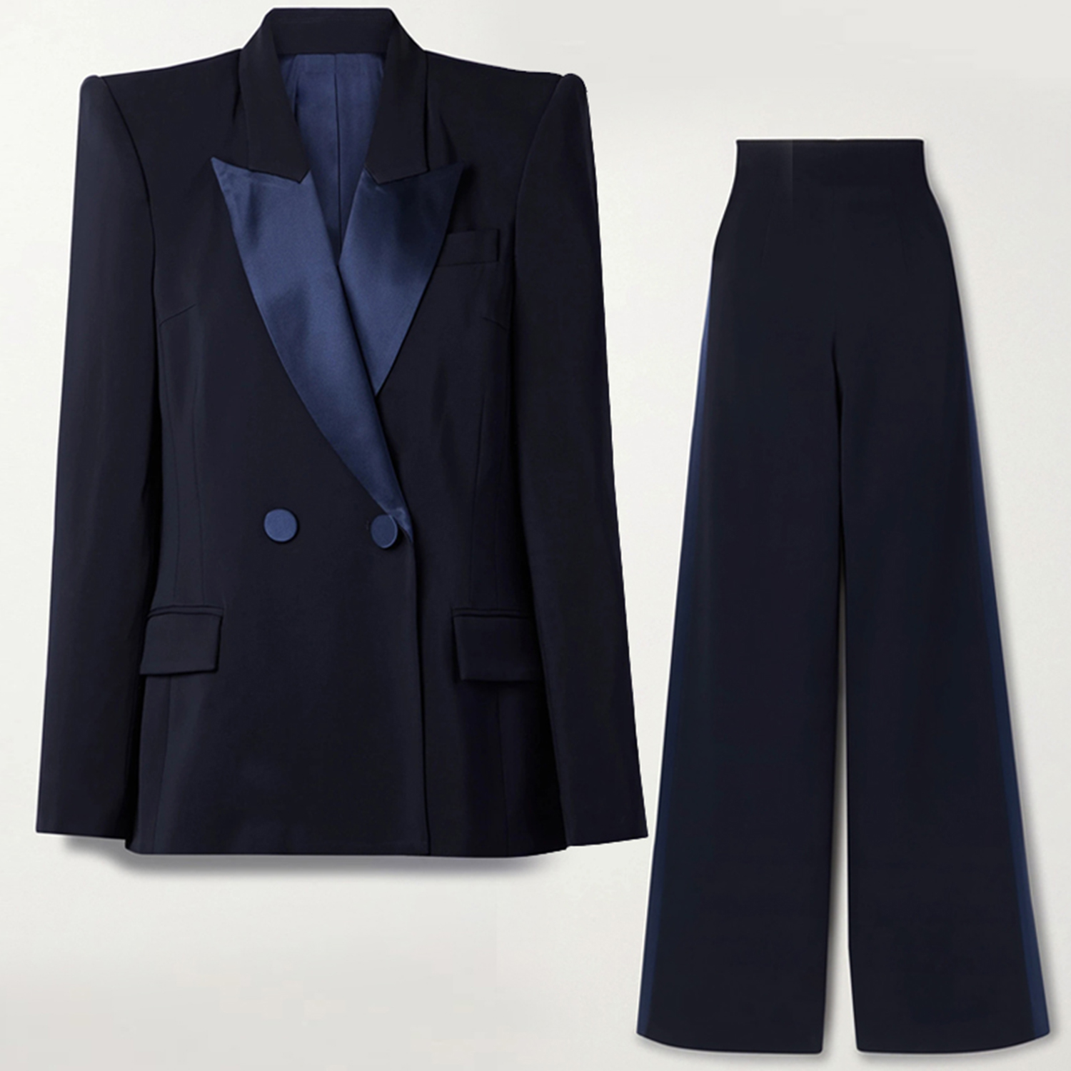 Navy Blue Women's 2 Piece Set  - Slim Fit Suit Set recension och pris