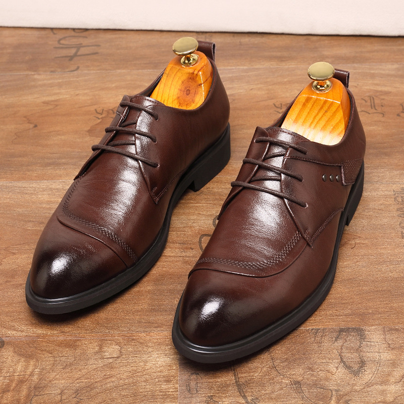 Leather Oxford Shoes With Meta - Men'S Formal Office Wear Shoes recension och pris