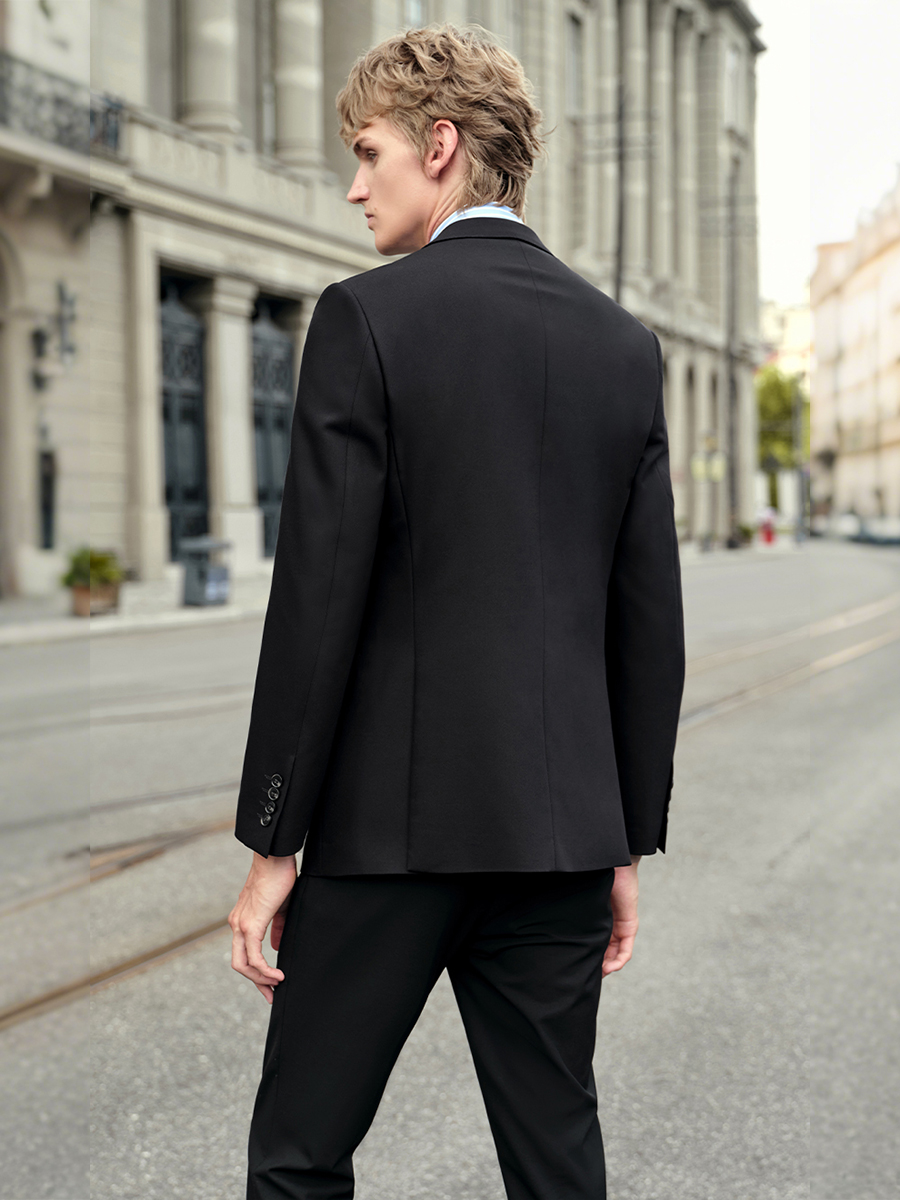 Elastic Men‘s Black Suit Set:  - Men'S Formal Wear For Engagement recension och pris