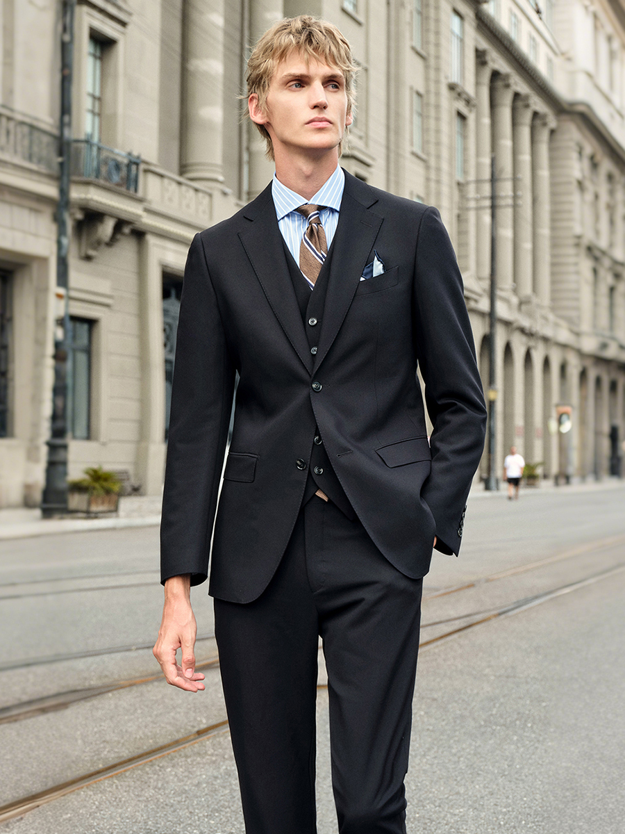 Elastic Men‘s Black Suit Set:  - Men'S Formal Wear For Engagement recension och pris