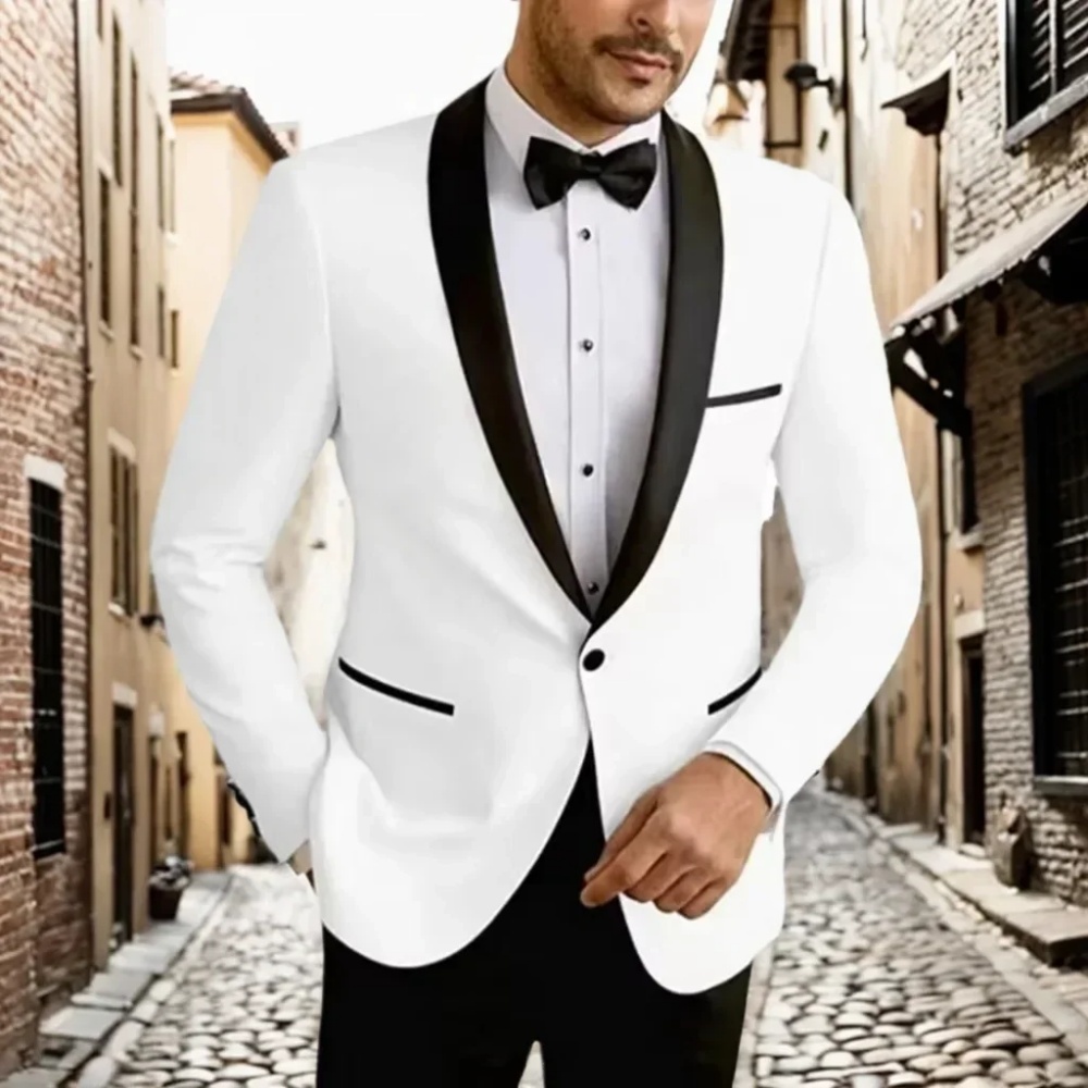 Two-Piece Men's White High-End - High End Men'S Formal Wear recension och pris