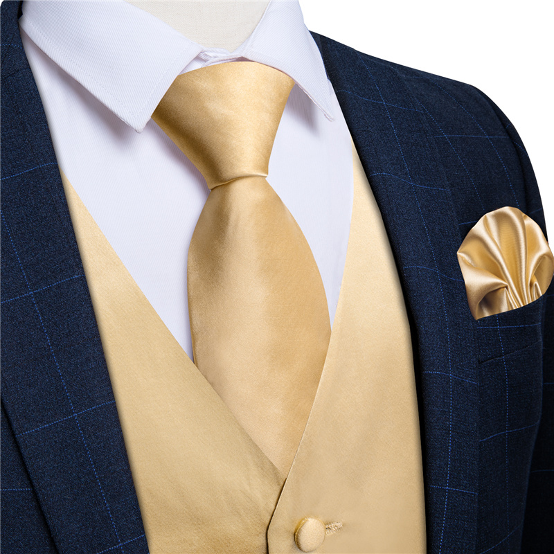 Elegant Solid Color V-neck Wai - Men'S Formal Wear Waistcoat recension och pris