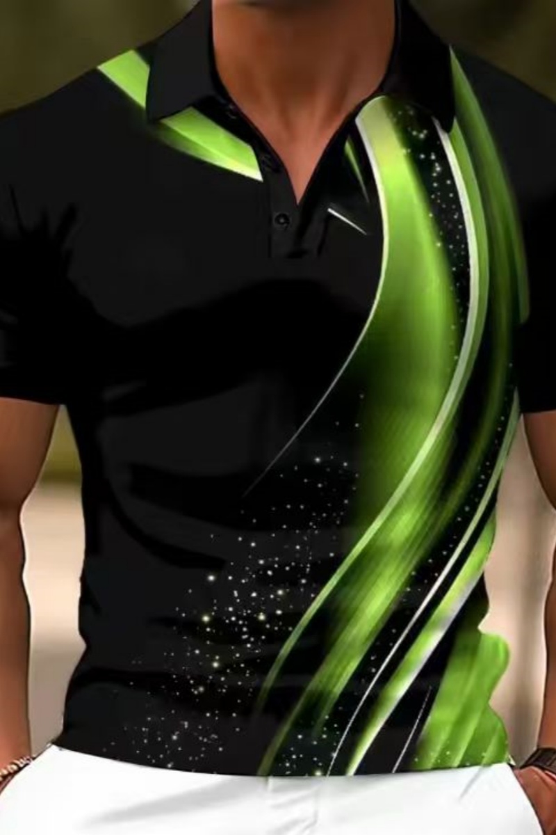 2025 Men's Geometric Golf Shir - Men Formal Wear Top recension och pris