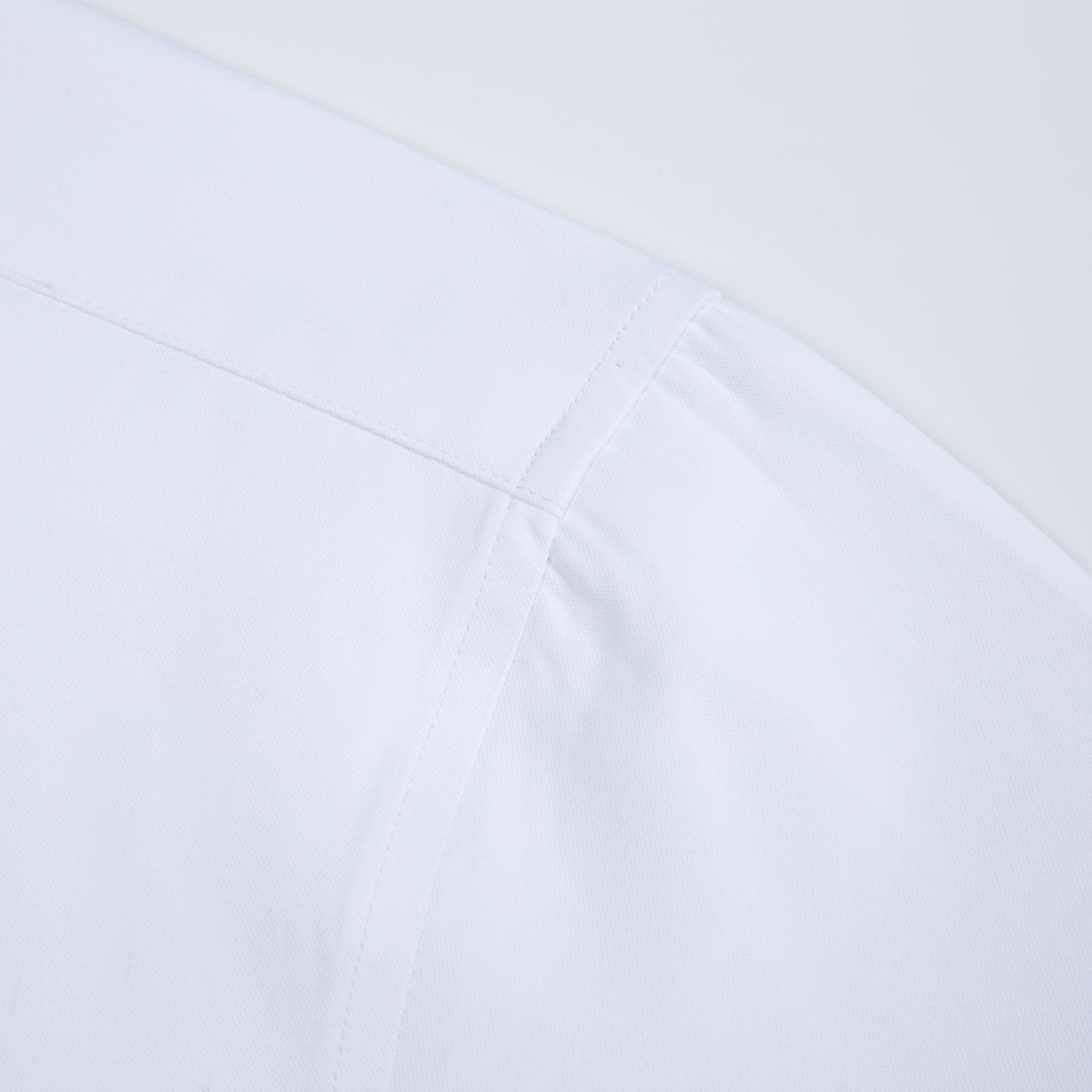 White Solid Color Men's Long S - Men Formal Wear Shirts recension och pris