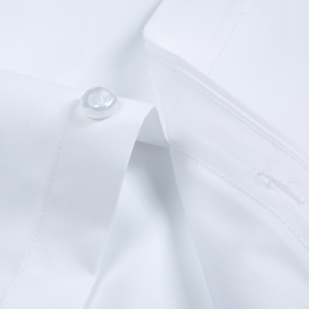 White Solid Color Men's Long S - Men Formal Wear Shirts recension och pris
