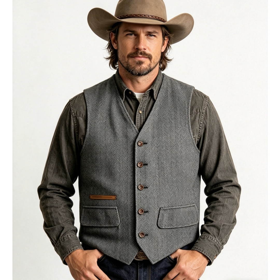 V-neck Men's Suit Vest Herring - Men'S Formal Wear Waistcoat recension och pris