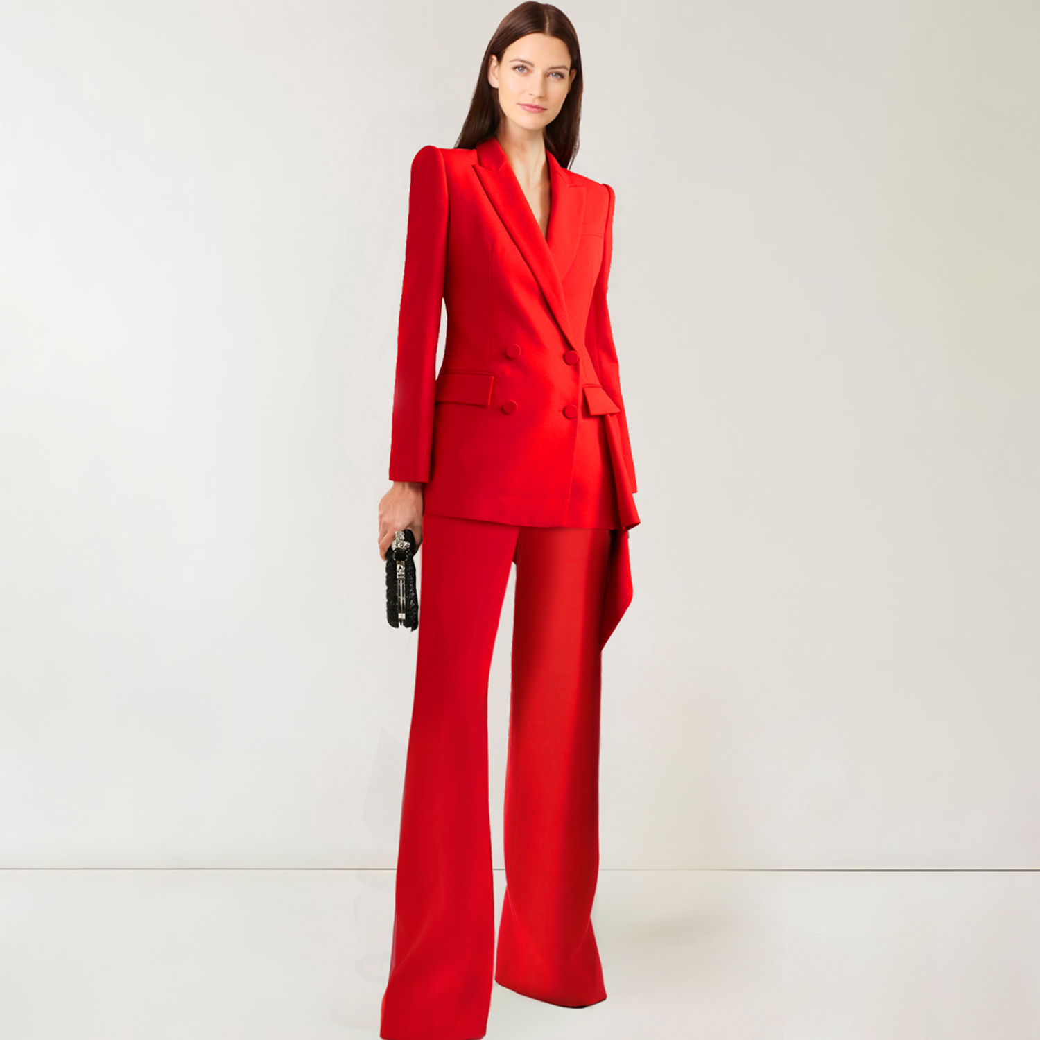 Allingentle Red PantSuit Women - Slim Fit Suit Set recension och pris