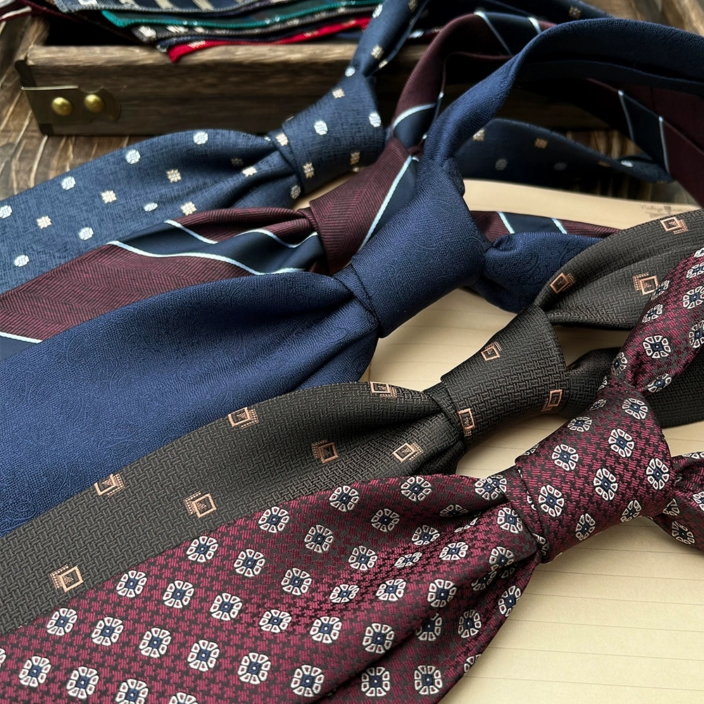 New Trendy Navy Brown Neckties - Men Formal Wear Shirts recension och pris