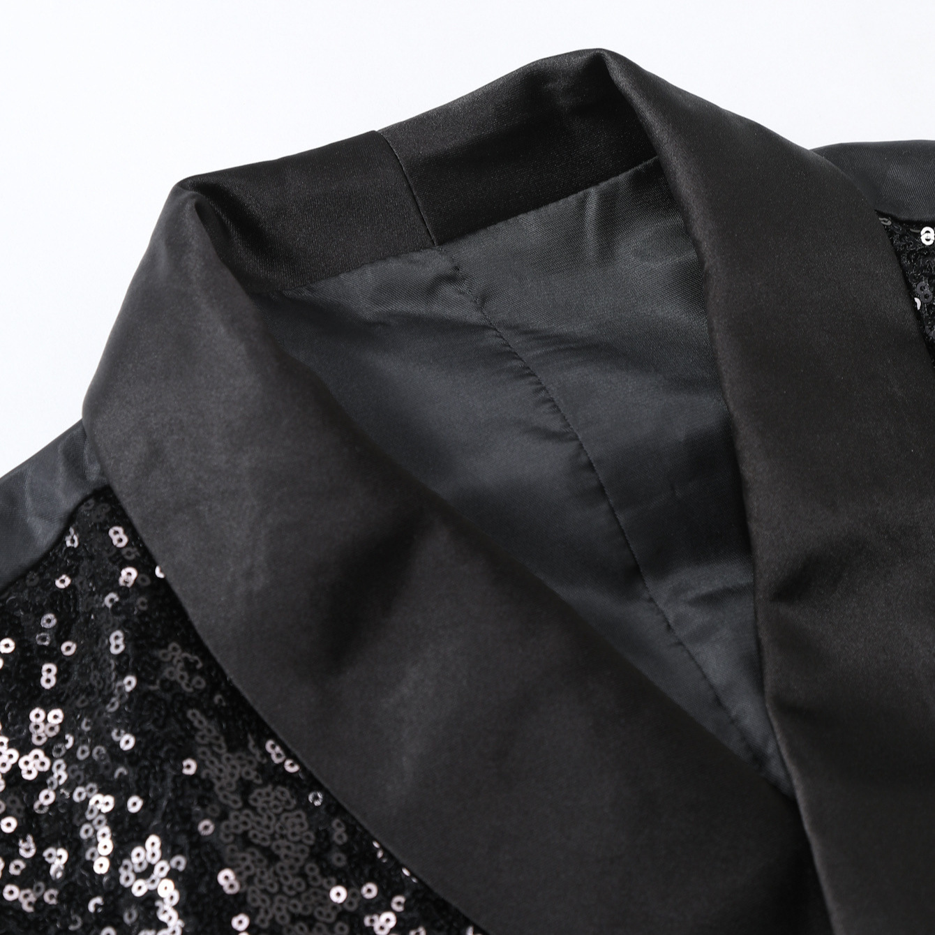 New Men Black Sequin Double Br - Men'S Formal Wear Waistcoat recension och pris