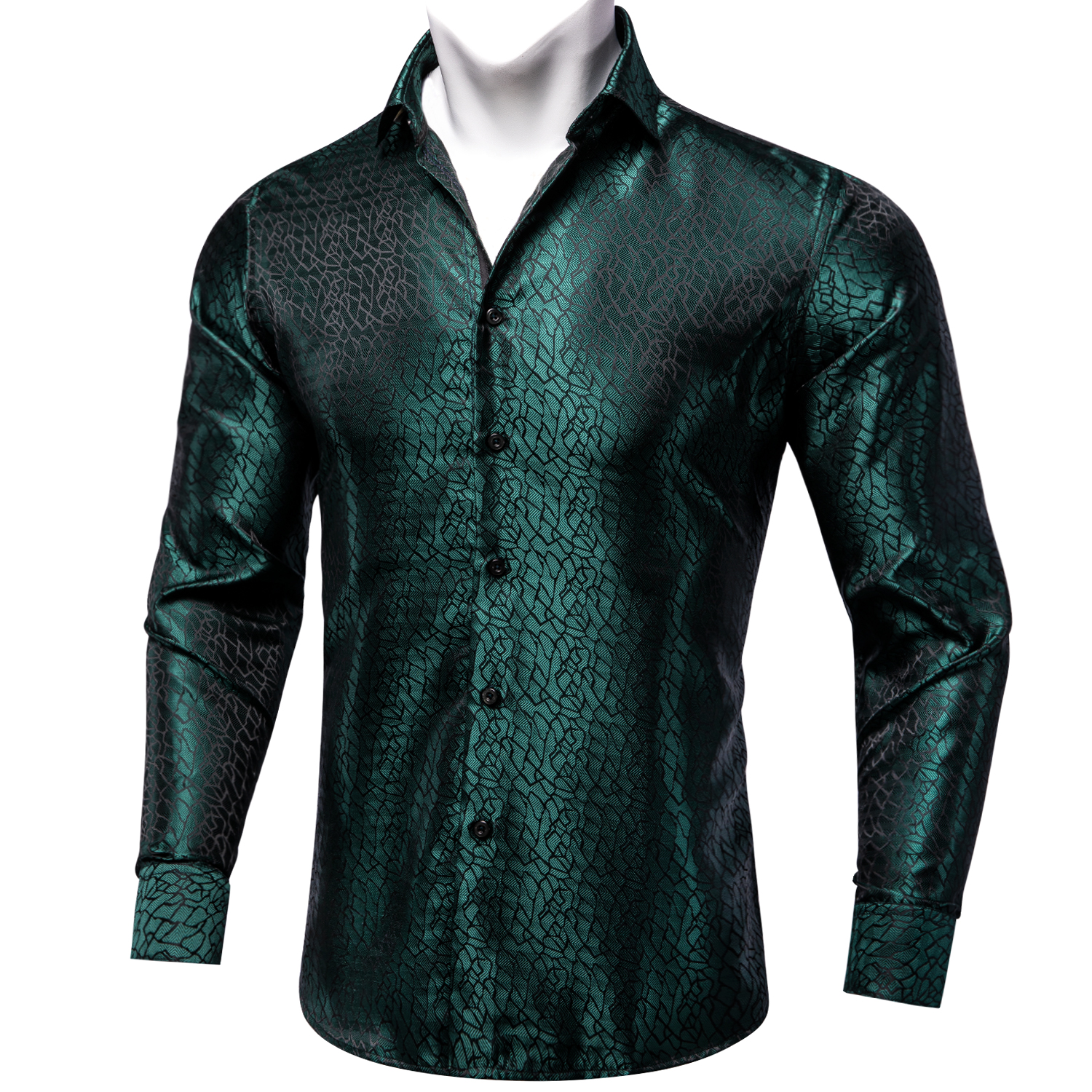 Fashion Green Shirts For Men C - Men Formal Wear Top recension och pris