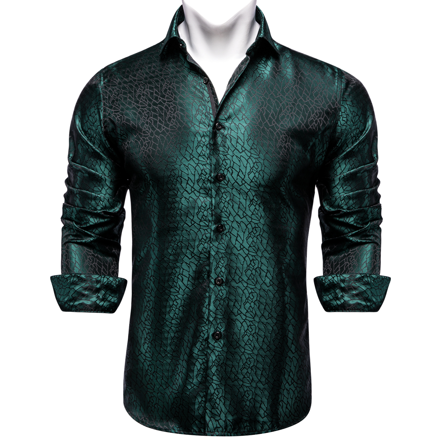 Fashion Green Shirts For Men C - Men Formal Wear Top recension och pris