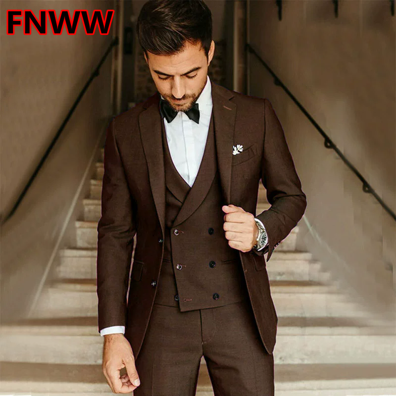 Men's Slim Fit Three-Piece Sui - High End Men'S Formal Wear recension och pris