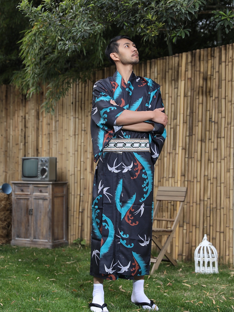 Japanese Kimono With Belt Men' - Traditional Japanese Men'S Formal Wear recension och pris
