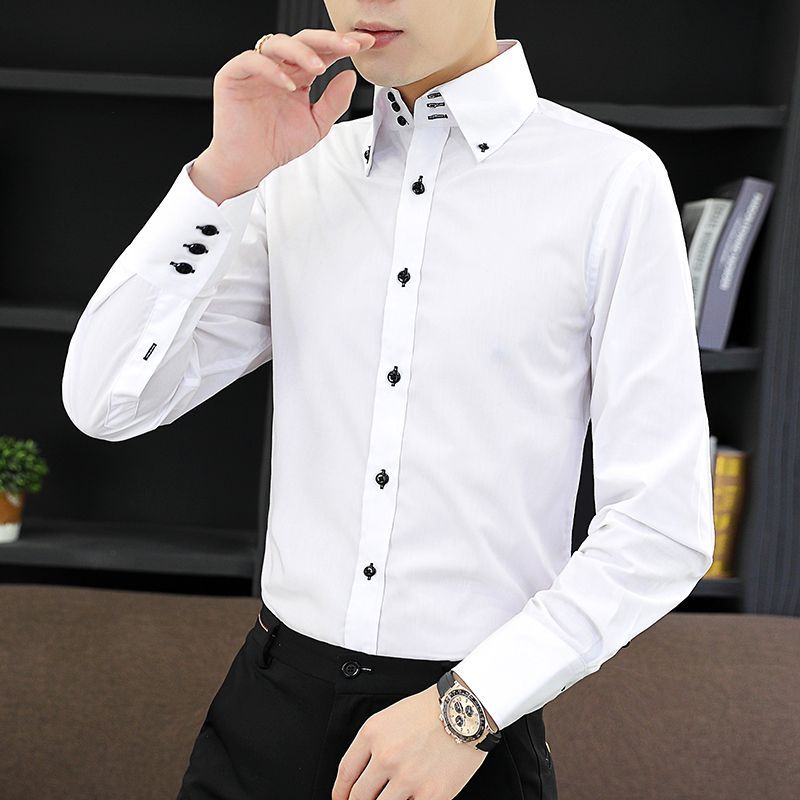 Spring Autumn Men's Executive  - Men Formal Wear Shirts recension och pris