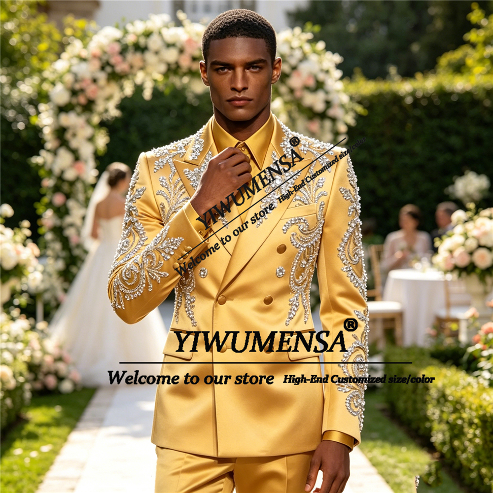 Sparkly Satin Suit Men Formal  - High End Men'S Formal Wear recension och pris