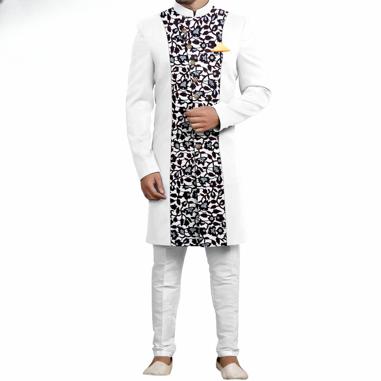 Men`s Suit Slim Fit Embroidery - Slim Fit Suit Set recension och pris