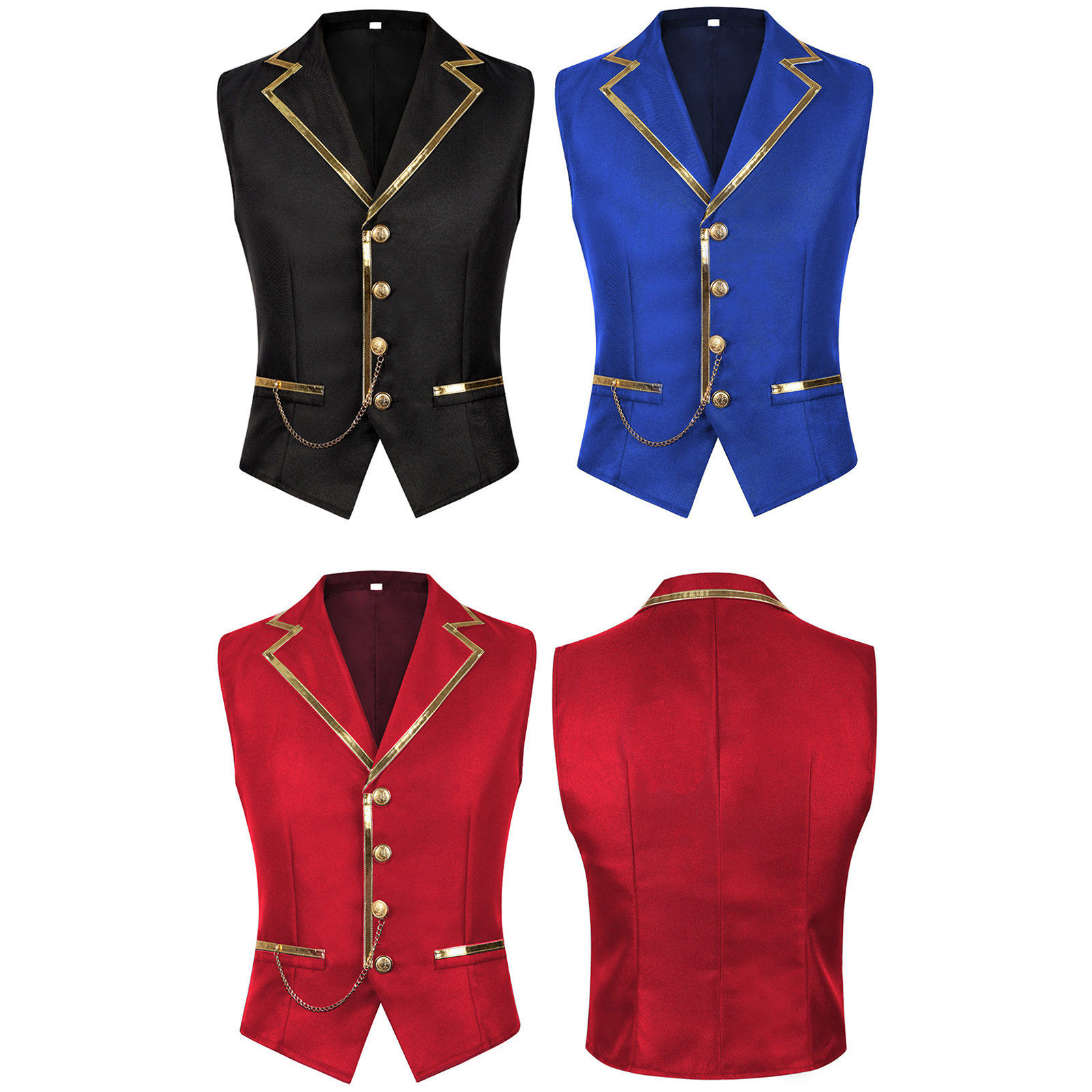 Mens Halloween Steampunk Waist - Men'S Formal Wear Waistcoat recension och pris