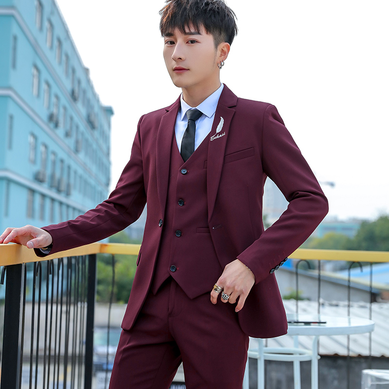 Slim Fit Tee Piece Suit Set fo - Men'S Formal Wear For Marriage recension och pris