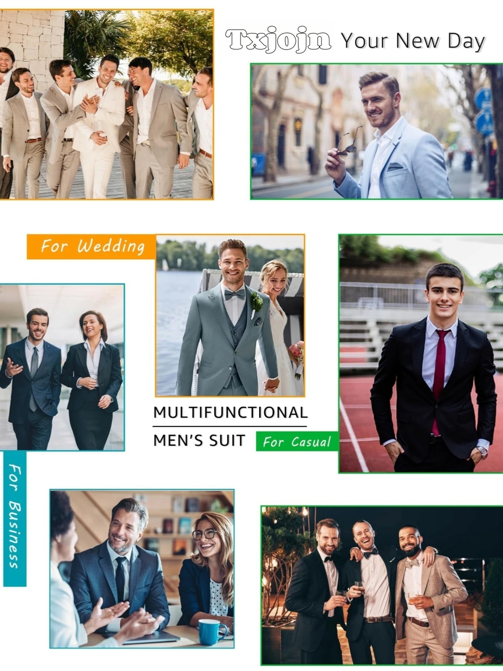 Dazzling Luxury Beaded Men's S - Men'S Formal Wear For Engagement recension och pris